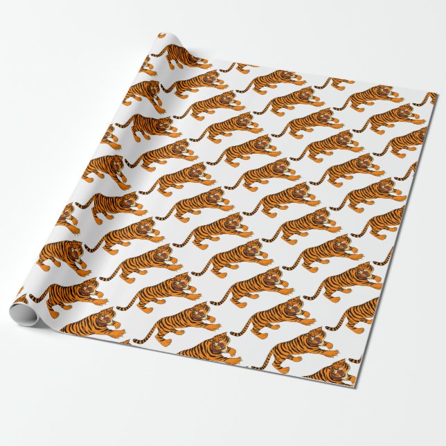 Tiger Wrapping Paper (Unrolled)