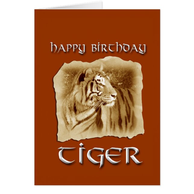 Tiger Zodiac Birthday/Chinese Horoscope-Customize (Front)