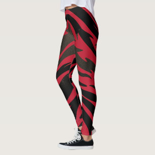 Tiger Zodiac Leggings - Striped Yoga Pants Women