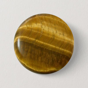 Tigereye (tiger's eye) disc 2 inch round button