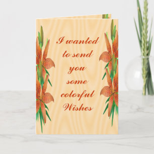 Tigerlily Bday-customize any occasion Card