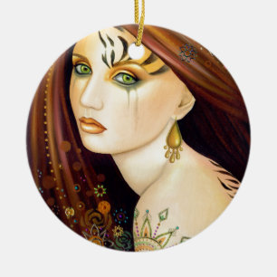 Tigerlily Ceramic Ornament
