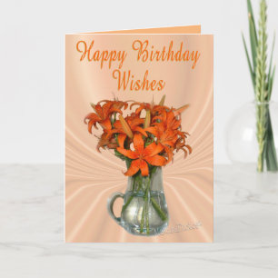 TigerLilyBday-customize Card
