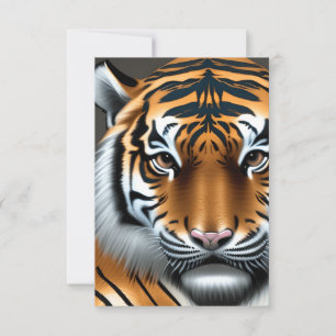 Tigers are one of the most magnificent and recogni thank you card
