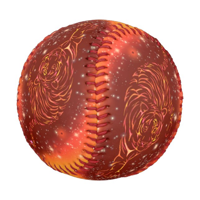 Tigers Baseball Running At Galaxy Starry Night (Angled)