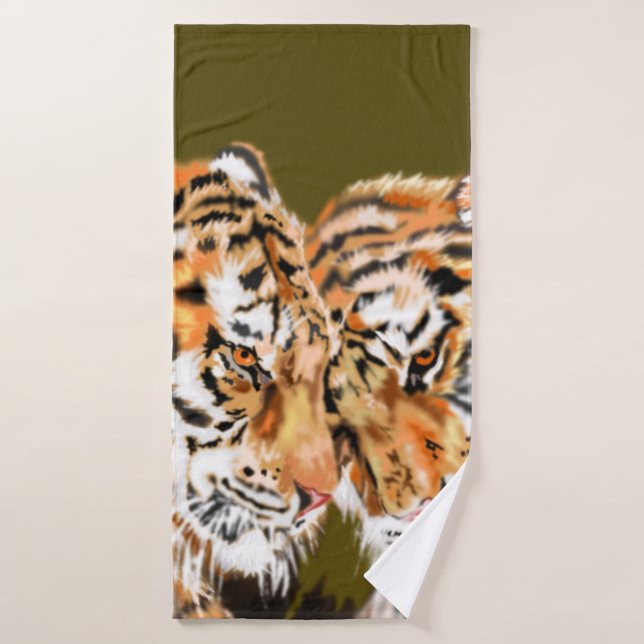 Tigers Bath Towel (Bath Towel)
