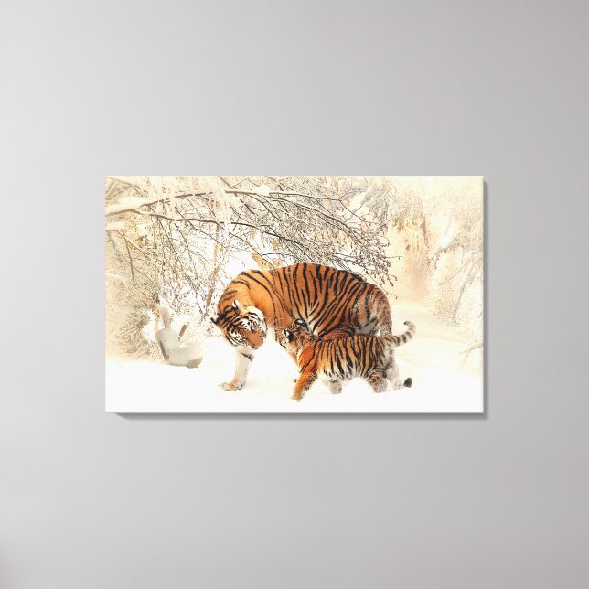 Tigers Canvas Print (Front)