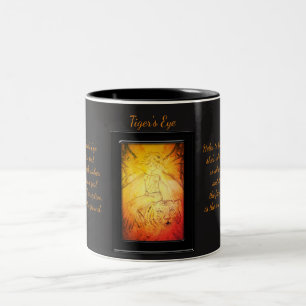 Tiger's Eye Crystal Fairy Two-Tone Coffee Mug
