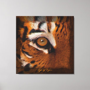 Tiger's Eye Wildlife Supporter Art sur toile Impri