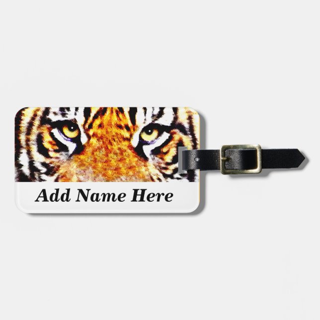 TIGER'S EYE'S #2_ LUGGAGE TAG (Front Horizontal)