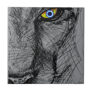 Tiger's Gaze Ceramic Tile