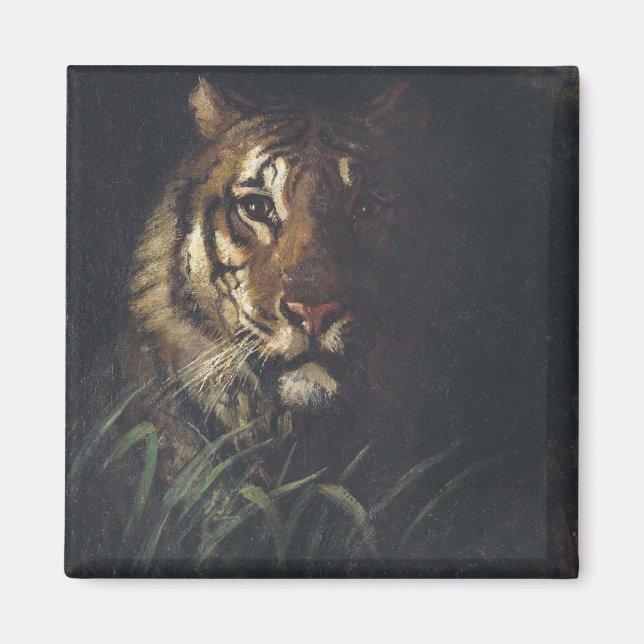 Tiger's Head (by Abott Handerson Thayer) Magnet (Front)