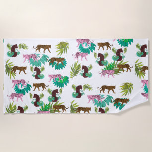 Tigers Jungle Beach Towel