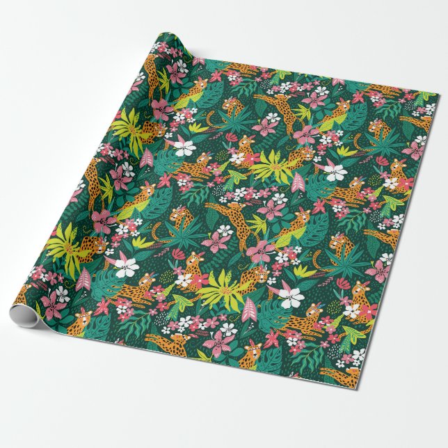 Tigers/Leopards Wrapping Paper (Unrolled)