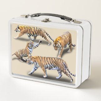 TIGERS METAL LUNCH BOX