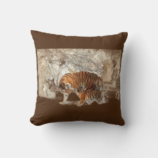 Tiger's mother throw pillow