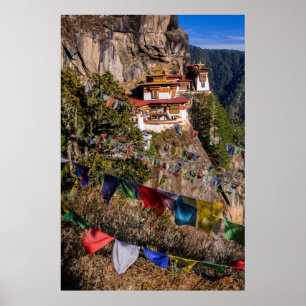 Tiger's Nest Monastery, Bhutan Poster