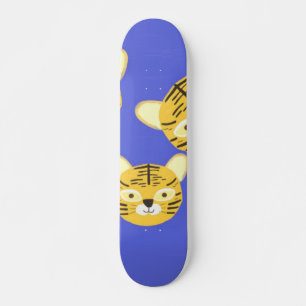 tigers painting art skateboard