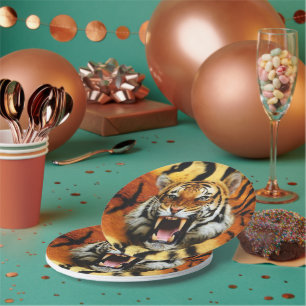 Tiger's Roar Paper Plate
