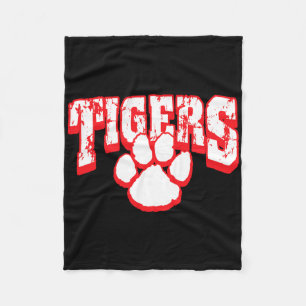 Tigers School Spirit Back To School R  Fleece Blanket