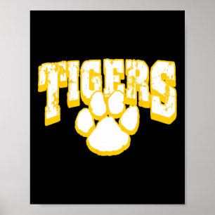Tigers School Spirit Back To School Y Poster