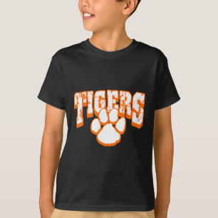 Tigers School Spirit Mascot Back To School Orange T-Shirt