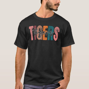 Tigers School Sports Fan Team Spirit T-Shirt