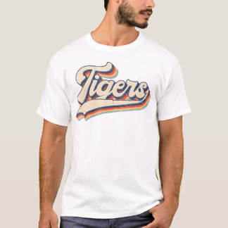 Tigers School Sports Name Retro Gift Men Women Boy T-Shirt