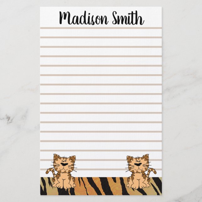 Tigers Stationery (Front)