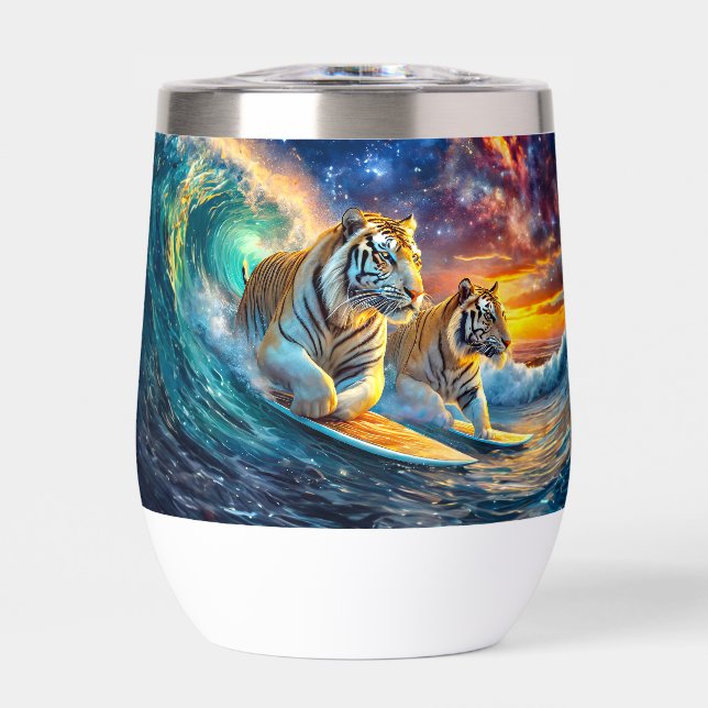 Tigers Surfing Space Design by Rich AMeN Gill (Front)
