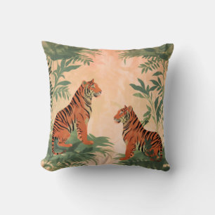 Tigers Throw Pillow