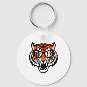 Tigers Vintage Sports Name Design Men Women Girls Keychain