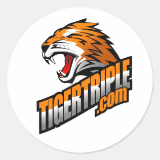 tigertriple.com Sheet of (6) 3" stickers