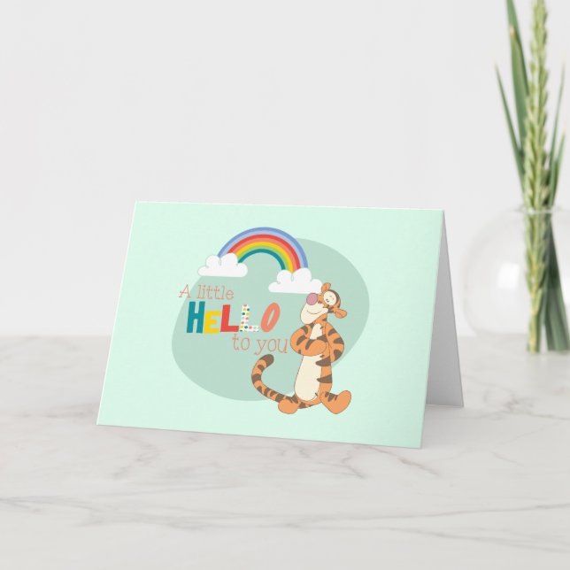 Tigger - A Little Hello To You Card (Front)