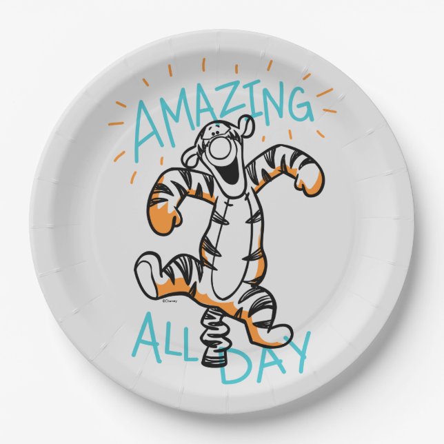 Tigger | Amazing All Day Paper Plate (Front)
