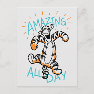 Tigger   Amazing All Day Postcard
