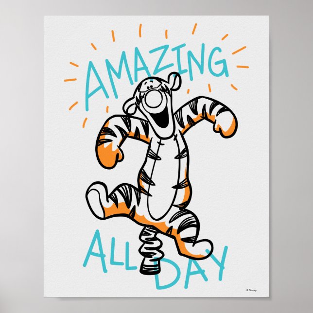 Tigger | Amazing All Day Poster (Front)