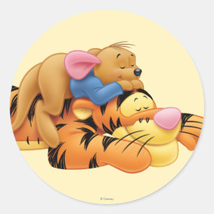 Tigger and Roo Classic Round Sticker
