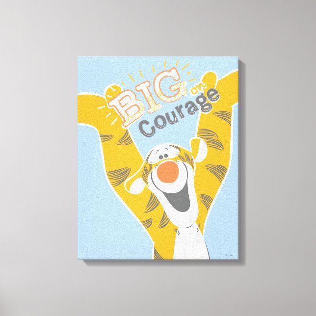 Tigger | Big Courage Canvas Print (Front)