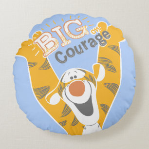 Tigger   Big Courage Round Pillow