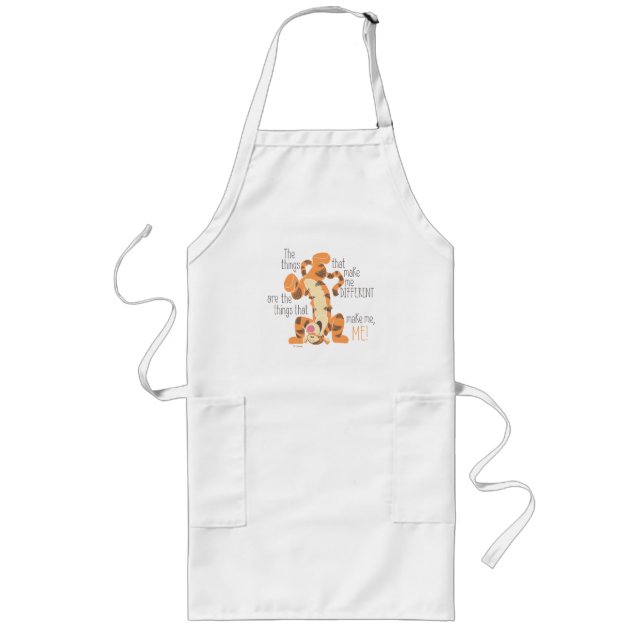 Tigger | Make Me, Me Quote Long Apron (Front)