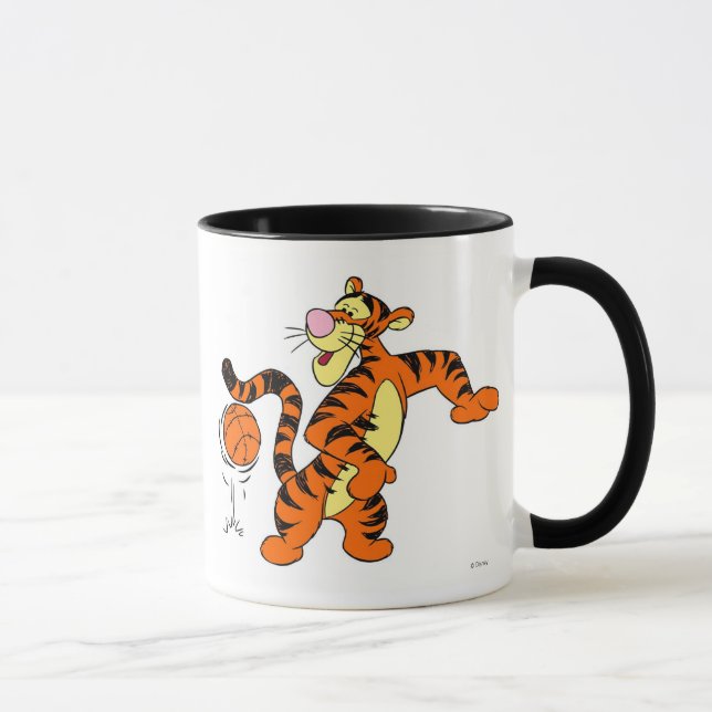 Tigger Playing Basketball Mug (Right)