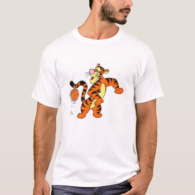 Tigger Playing Basketball T-Shirt (Front)