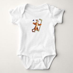 Tigger playing hockey baby bodysuit