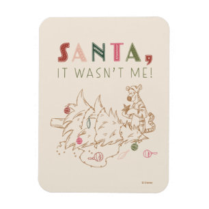 Tigger   Santa, It Wasn't Me Magnet