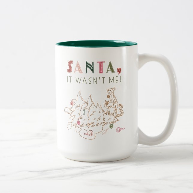 Tigger | Santa, It Wasn't Me Two-Tone Coffee Mug (Right)
