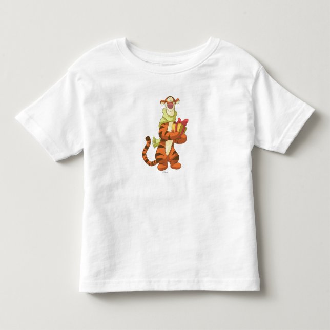 Tigger With Gift Toddler T-shirt (Front)