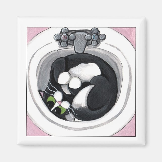 Tight Fit - Black Cat Magnet (Front)