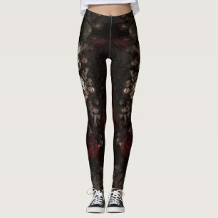 Tights design with a painting depicting the ancien