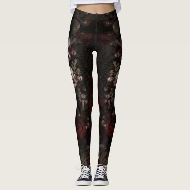 Tights design with a painting depicting the ancien (Front)